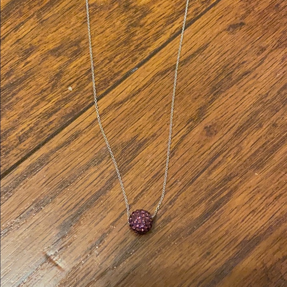 Touchstone crystal by Swarovski Amethyst necklace